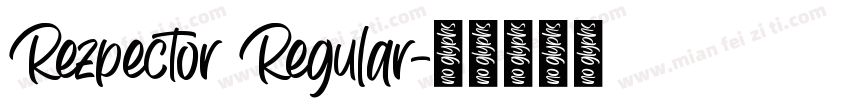 Rezpector Regular字体转换
